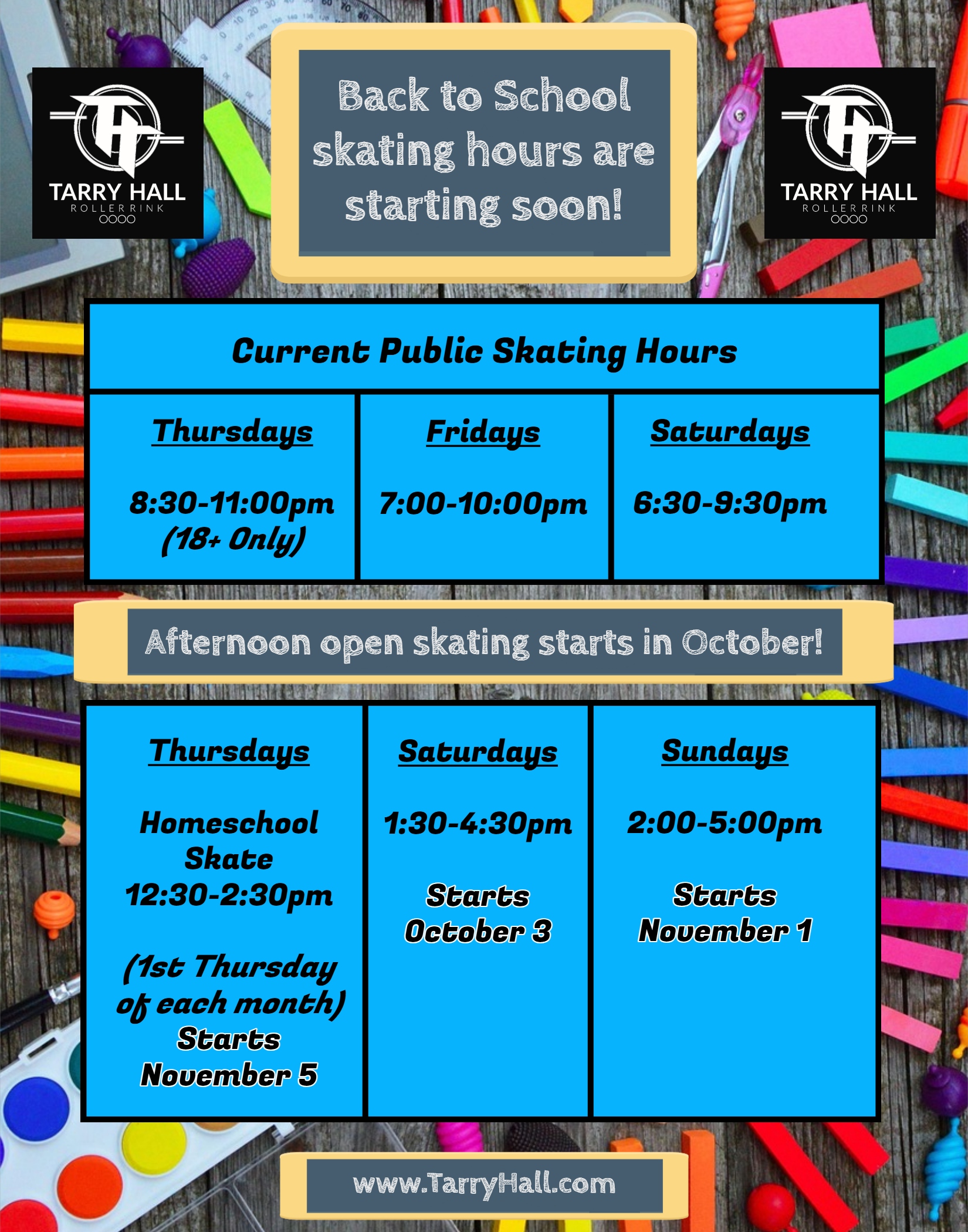 Back to school hours